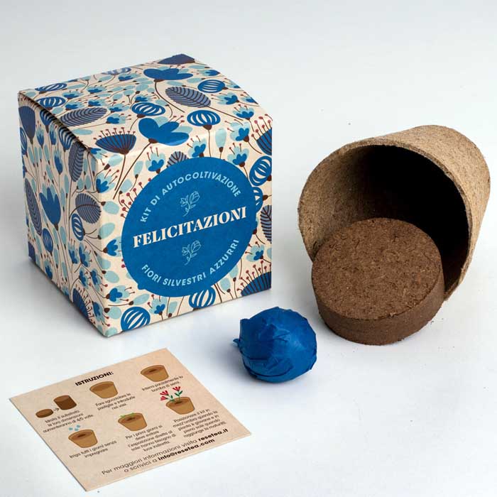 KIT DI AUTOCOLTIVAZIONE DILLO CON I FIORI - FELICITAZIONI