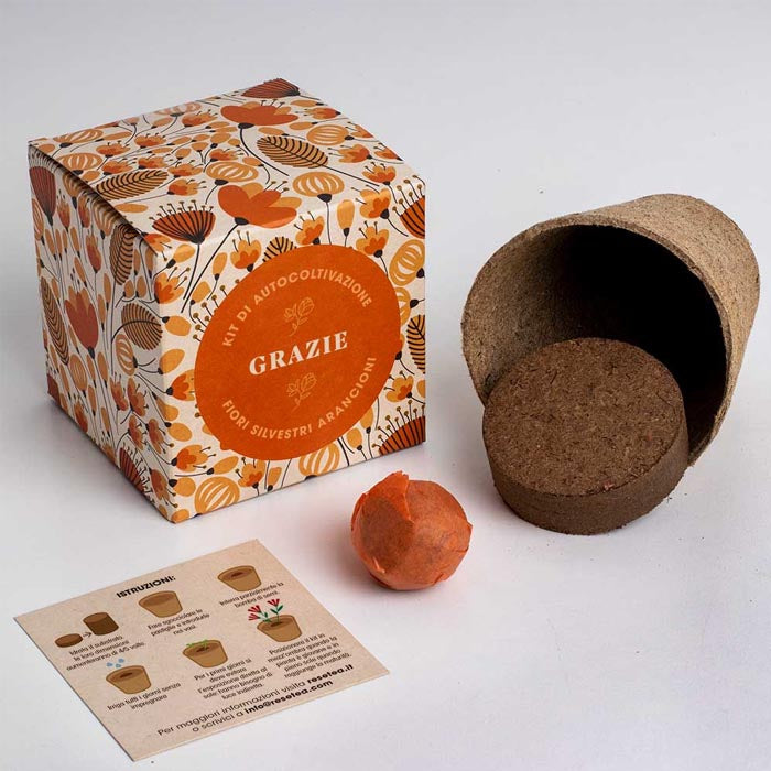 KIT DI AUTOCOLTIVAZIONE DILLO CON I FIORI - GRAZIE
