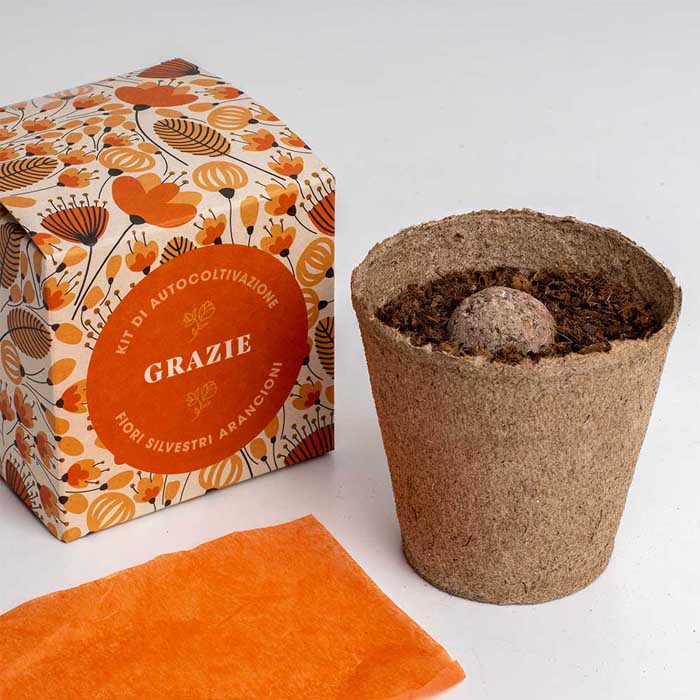 KIT DI AUTOCOLTIVAZIONE DILLO CON I FIORI - GRAZIE