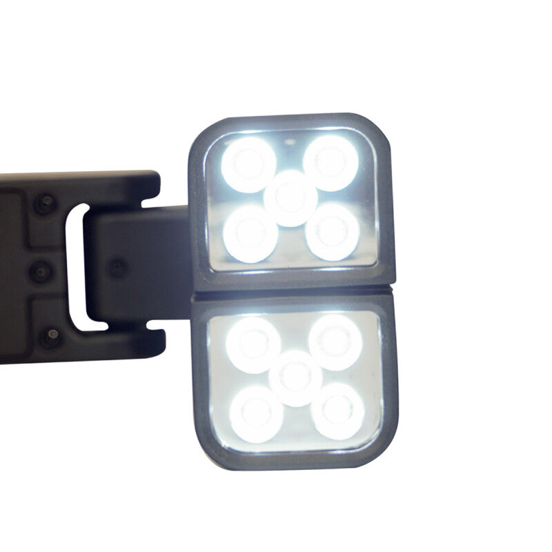 Lampada LED per Barbecue con Morsetto Universale 17 cm Nero SANTOS