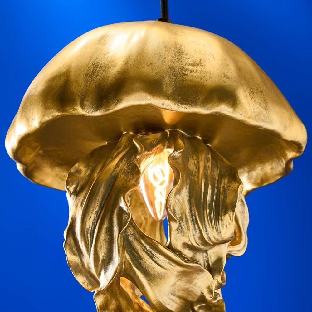 LAMPADA DA SOFFITTO MEDUSA AVA 22.5X21.5X42CM COLOR ORO