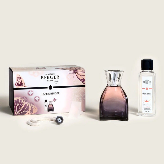 LAMPADA BERGER "LILLY ROSA" CON FRAGRANZA FRIZZANTE GIOIA DI VIVERE