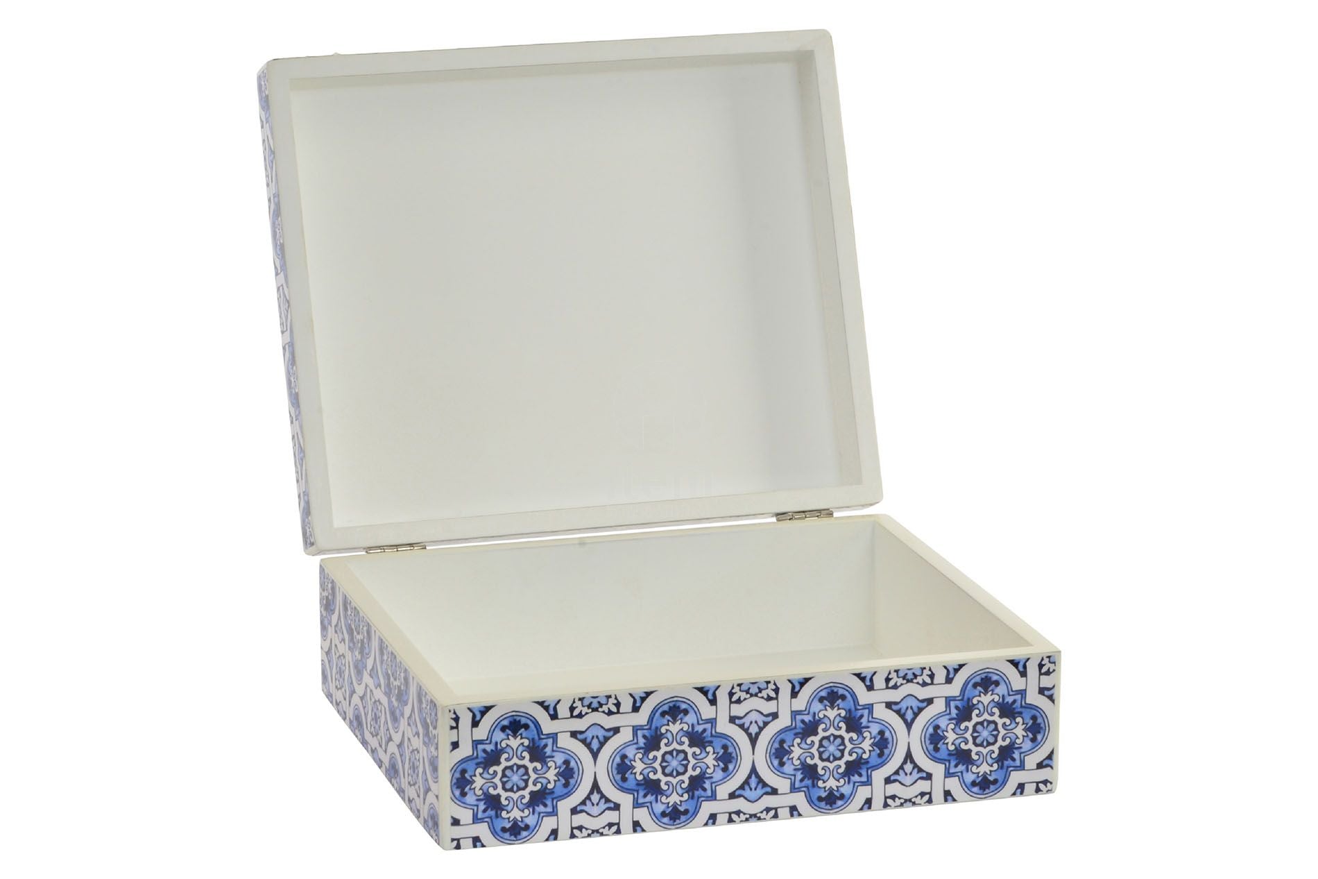 SCATOLA III IN LEGNO BLU LACCATO