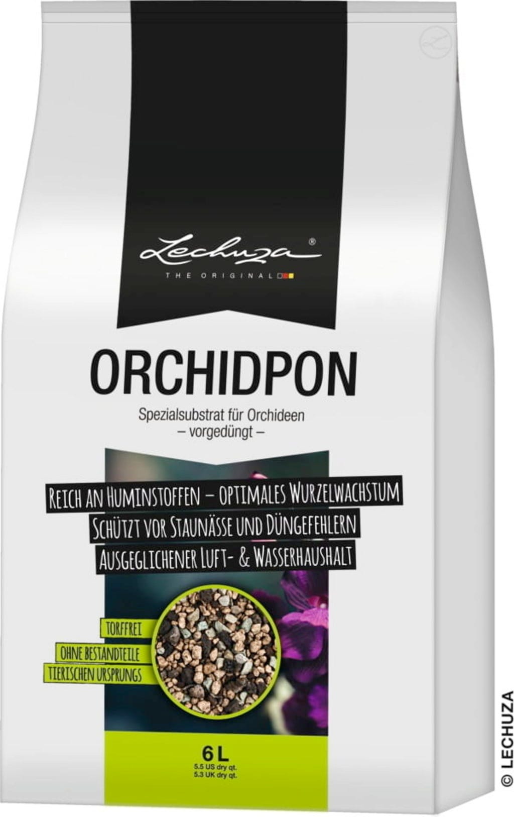 Substrato Biologico Senza Torba per Orchidee ORCHIDPON 3 Litri LECHUZA