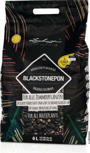 Substrato Minerale Scuro per Piante Blackstonepon 6 Lt Nero LECHUZA