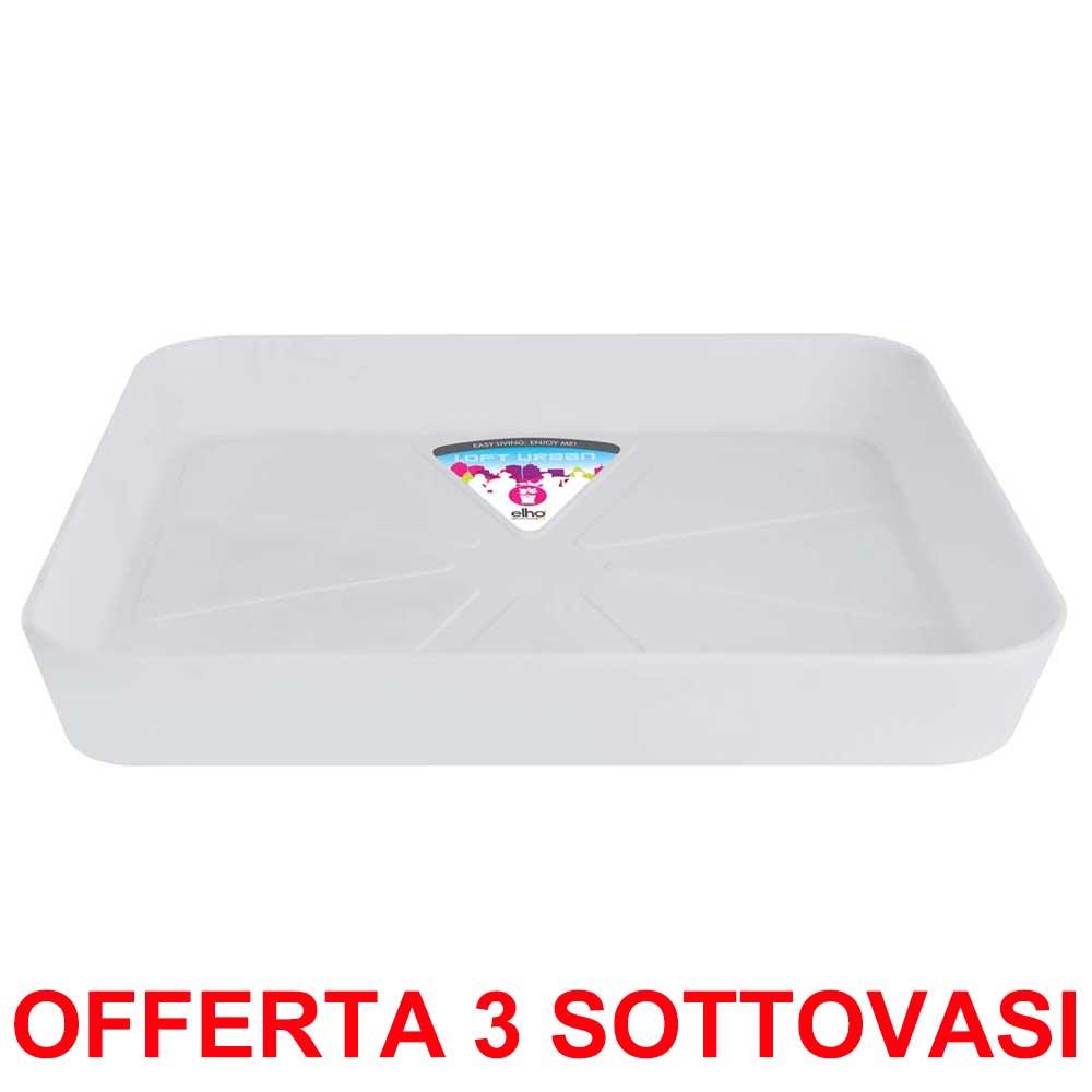 OFFERTA 3 SOTTOVASO LOFT URBAN SAUCER SQUARE 28 WHITE