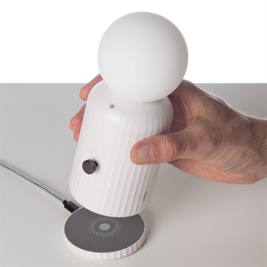 LAMPADA CON RICARICA WIRELESS BIANCA