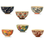 SET 6 COPPETTE CON ESTERNO DECORATO LINEA ORIENTAL