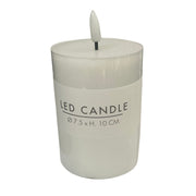 Candela LED con Timer 7.5x10 cm Bianca