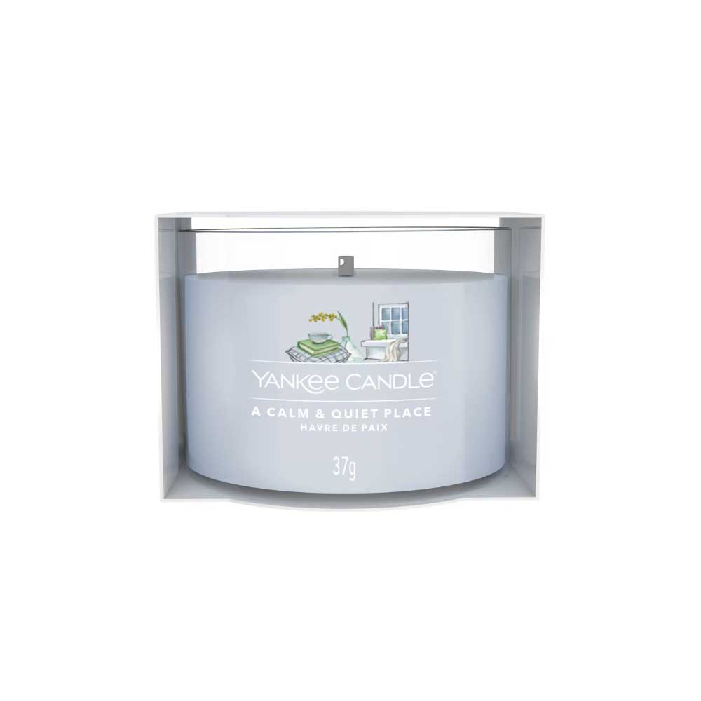 CANDELA VOTIVE IN VETRO SINGOLA A CALM & QUIET PLACE