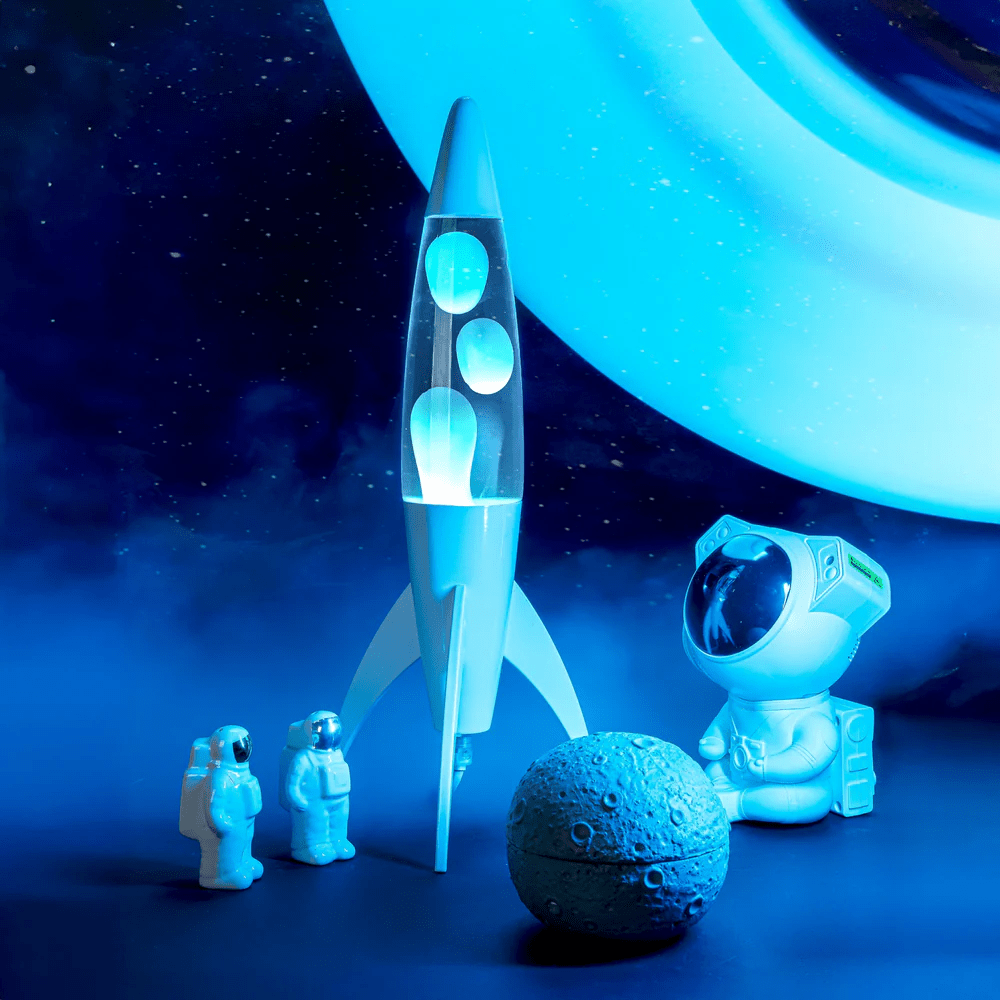 LAVA LAMP RAZZO BIANCO/BLU - ROCKET