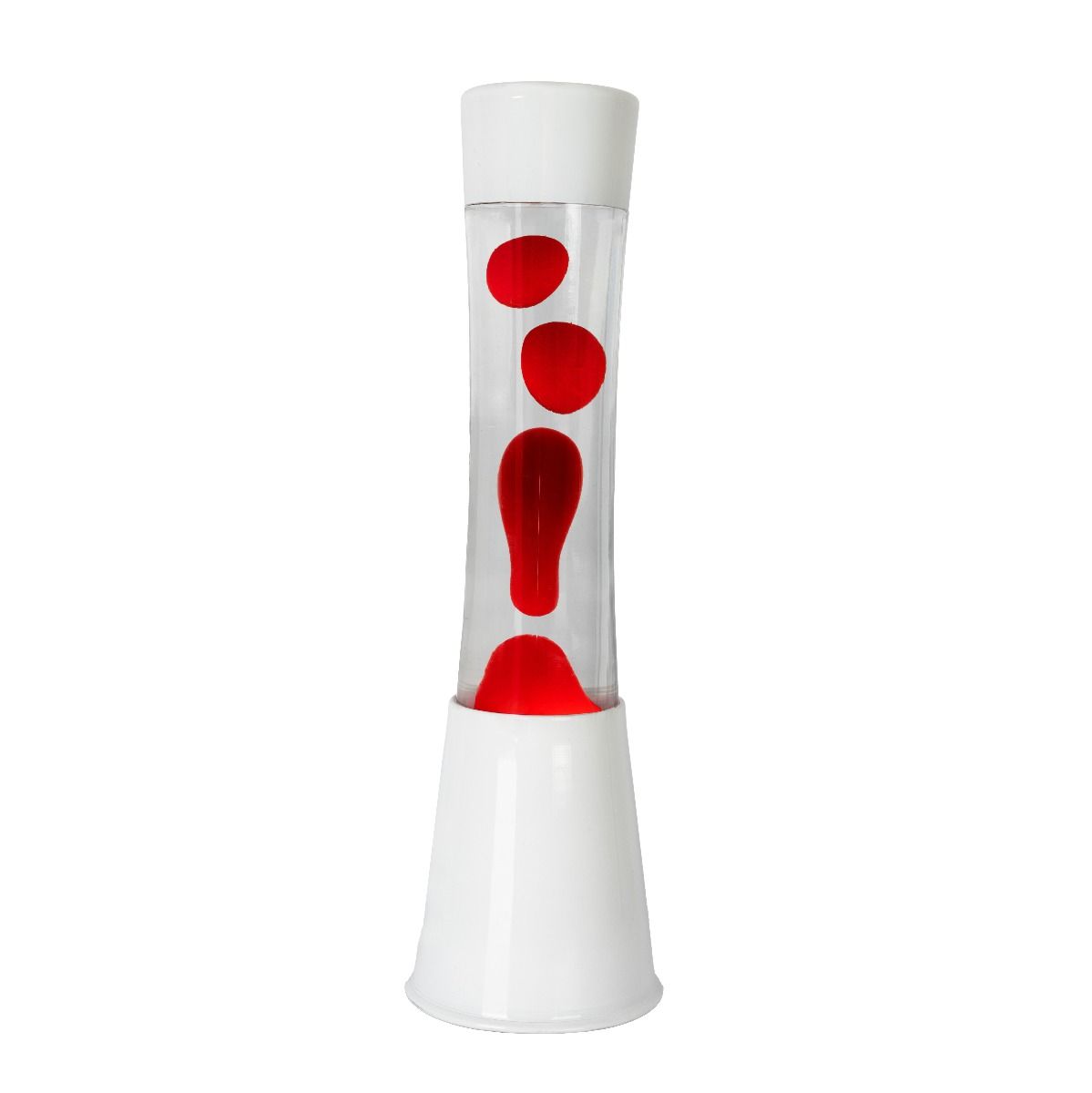 Lampada Lava Rossa Base Bianca D11.2x41cm FISURA