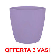 OFFERTA 3 VASO BRUSSELS ROUND MINI 12,5CM NEW VIOLET