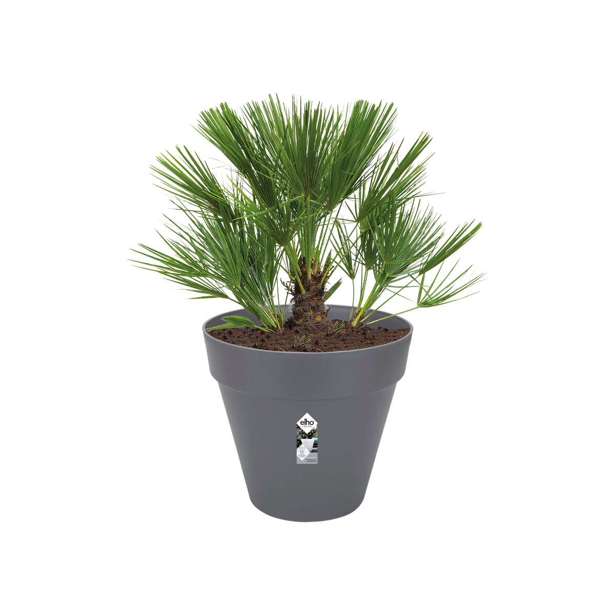 Vaso Loft Urban Round con Ruote D 60cm Antracite Elho