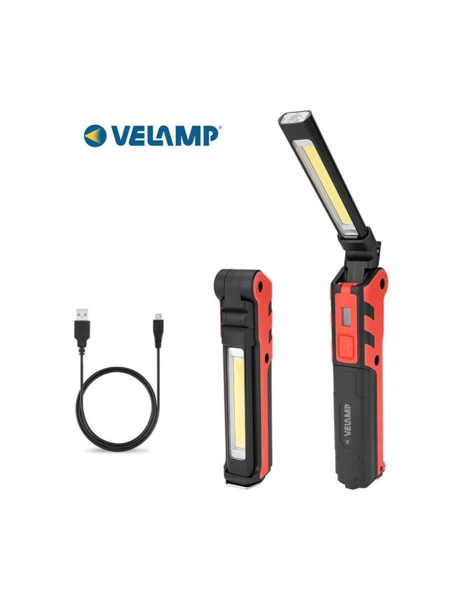 LUCE D'ISPEZIONE COB + TORCIA LED RICARICABILE MULTIFUNZIONE KUBRIK