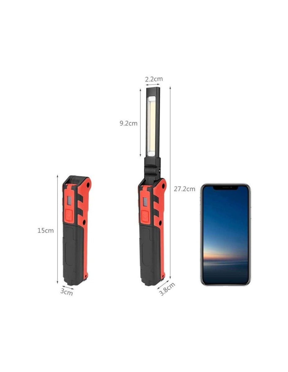 LUCE D'ISPEZIONE COB + TORCIA LED RICARICABILE MULTIFUNZIONE KUBRIK