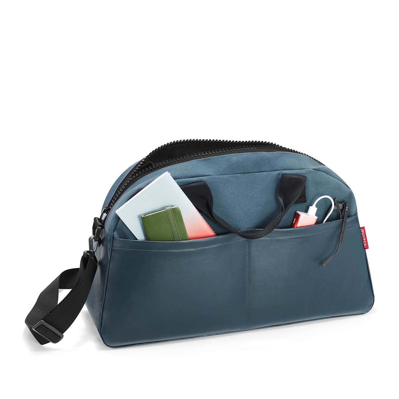 BORSA OVERNIGHTER CANVAS BLUE CON TRACOLLA