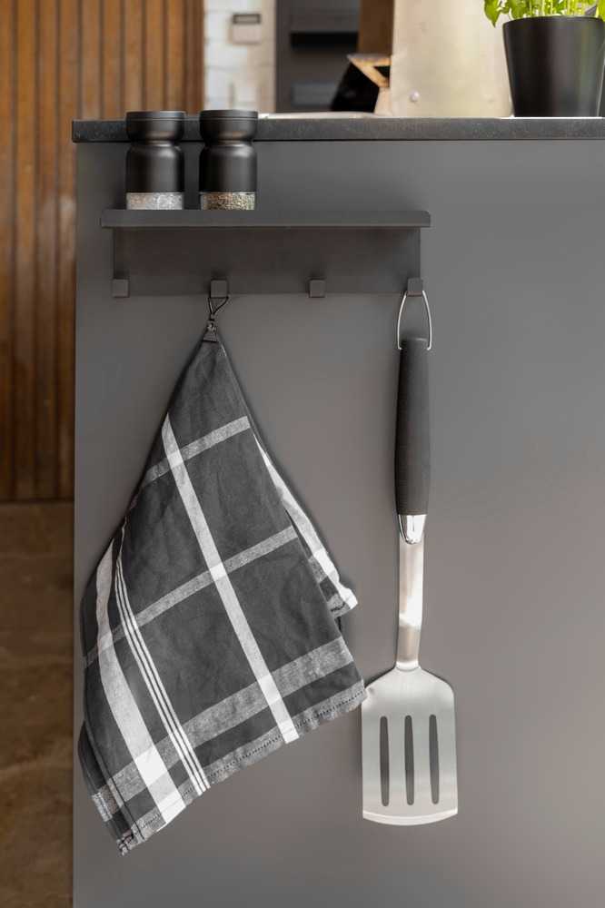 SPATOLA PER BARBECUE IN ACCIAIO INOX E PLASTICA TPR