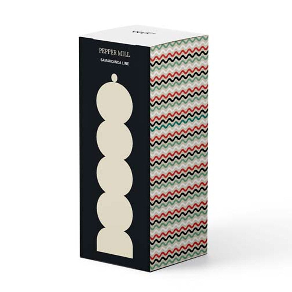 MACINAPEPE IN LEGNO LACCATO CON MACINA IN CERAMICA NERO