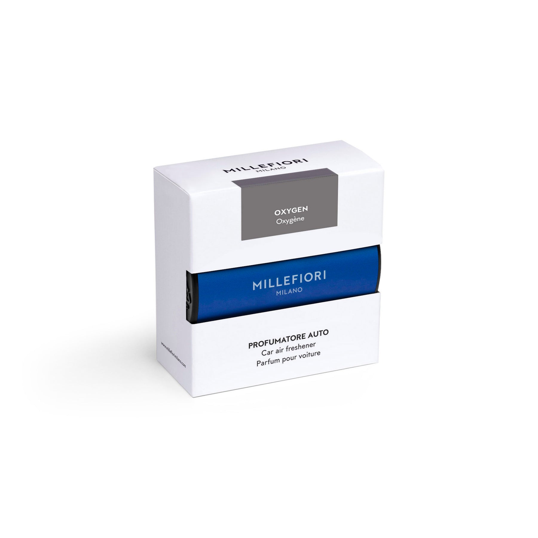 Profumatore per Auto Icon Classic Blu Metallizzato Oxygen MILLEFIORI MILANO - immagine 1