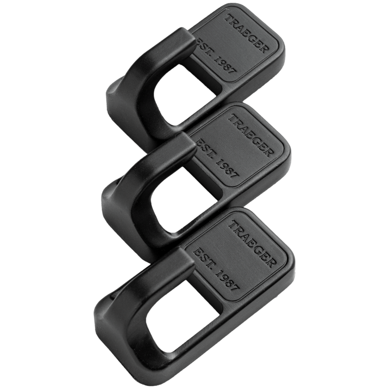 GANCI MAGNETICI CON RIVESTIMENTO IN TITANIO PER BBQ - 3 PZ