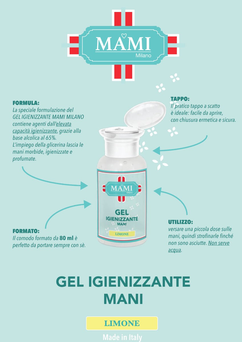 12 FLACONI GEL IGIENIZZANTE MANI AL LIMONE 80ML