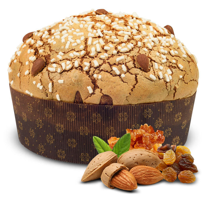 SCATOLA REGALO CON PANETTONE CLASSICO PATTI 750GR + CREMA CIOCCOLATO FONDENTE SPALMABILE