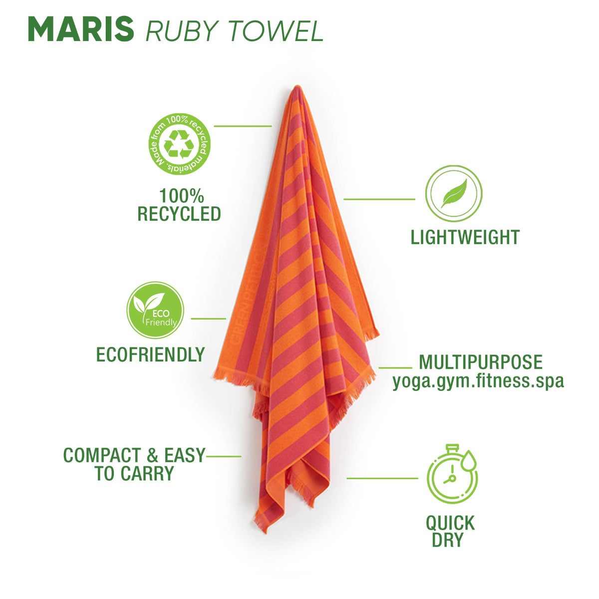 TELO MARE MARIS RUBY 100X180CM