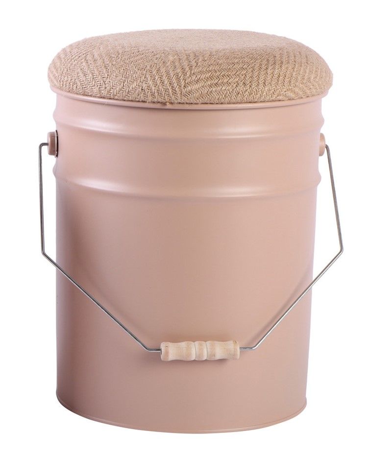 Sgabello Bucket Marrone piccolo