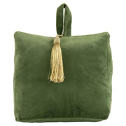 FERMAPORTA IN VELLUTO VERDE RAME 18CM