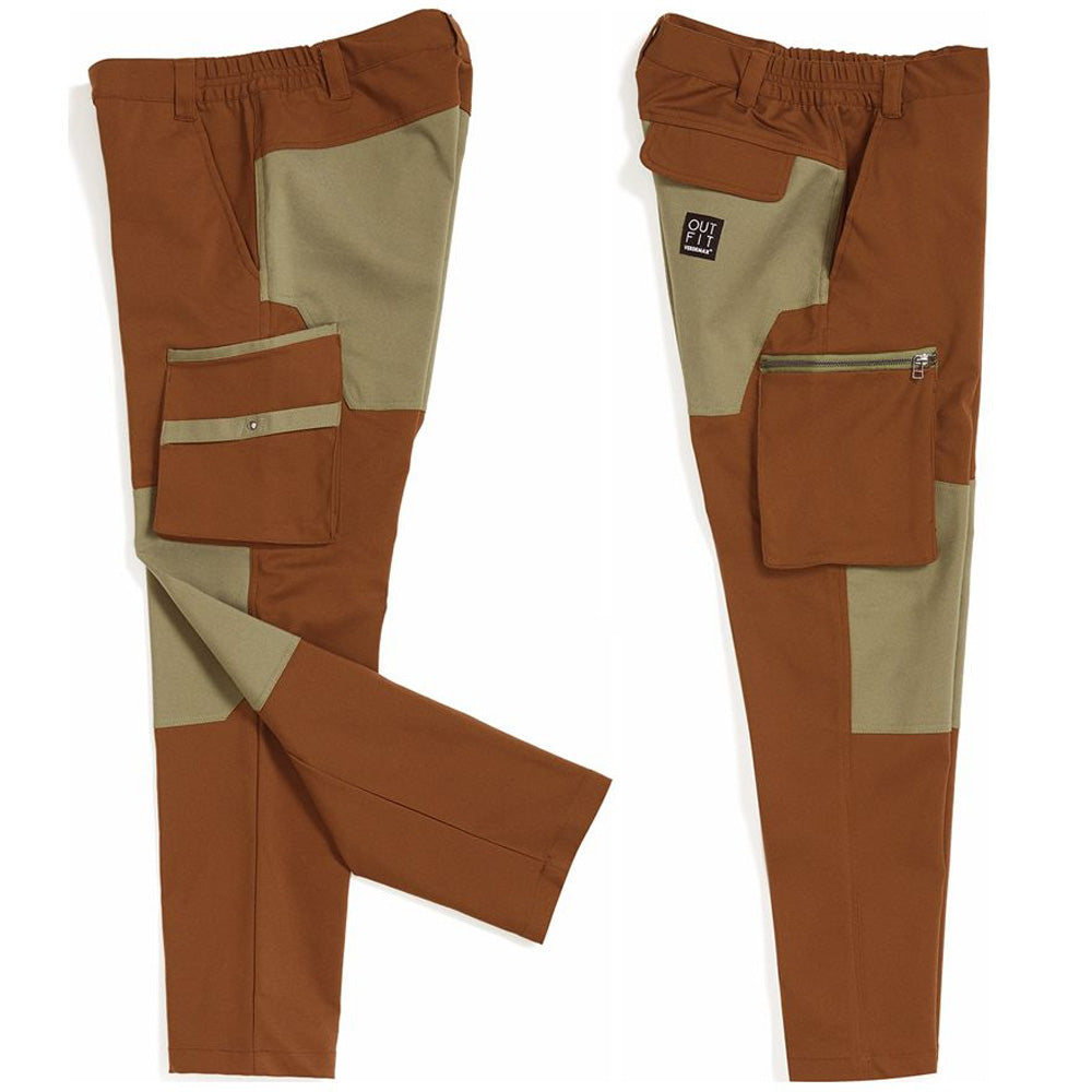 PANTALONE DA UOMO BOSSO MARRONE/VERDE OLIVA TG.XL