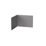PANNELLO ALZATINA PARASCHIZZI ANGOLARE ACCIAIO INOX 55X55X40