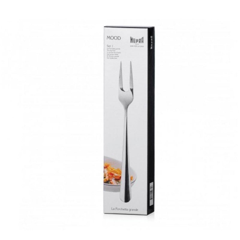 FORCHETTA GRANDE DUE PUNTE IN ACCIAIO INOX SERIE MOOD  1 PEZZO