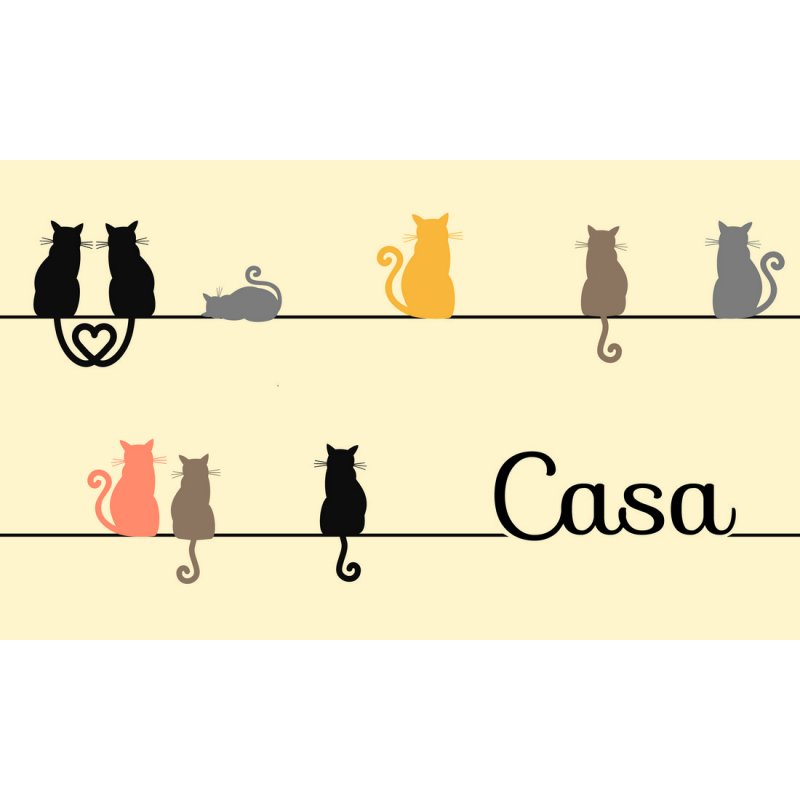 ZERBINO CASA MIAO MIAO IN FIBRA DI COCCO 75x45 CM