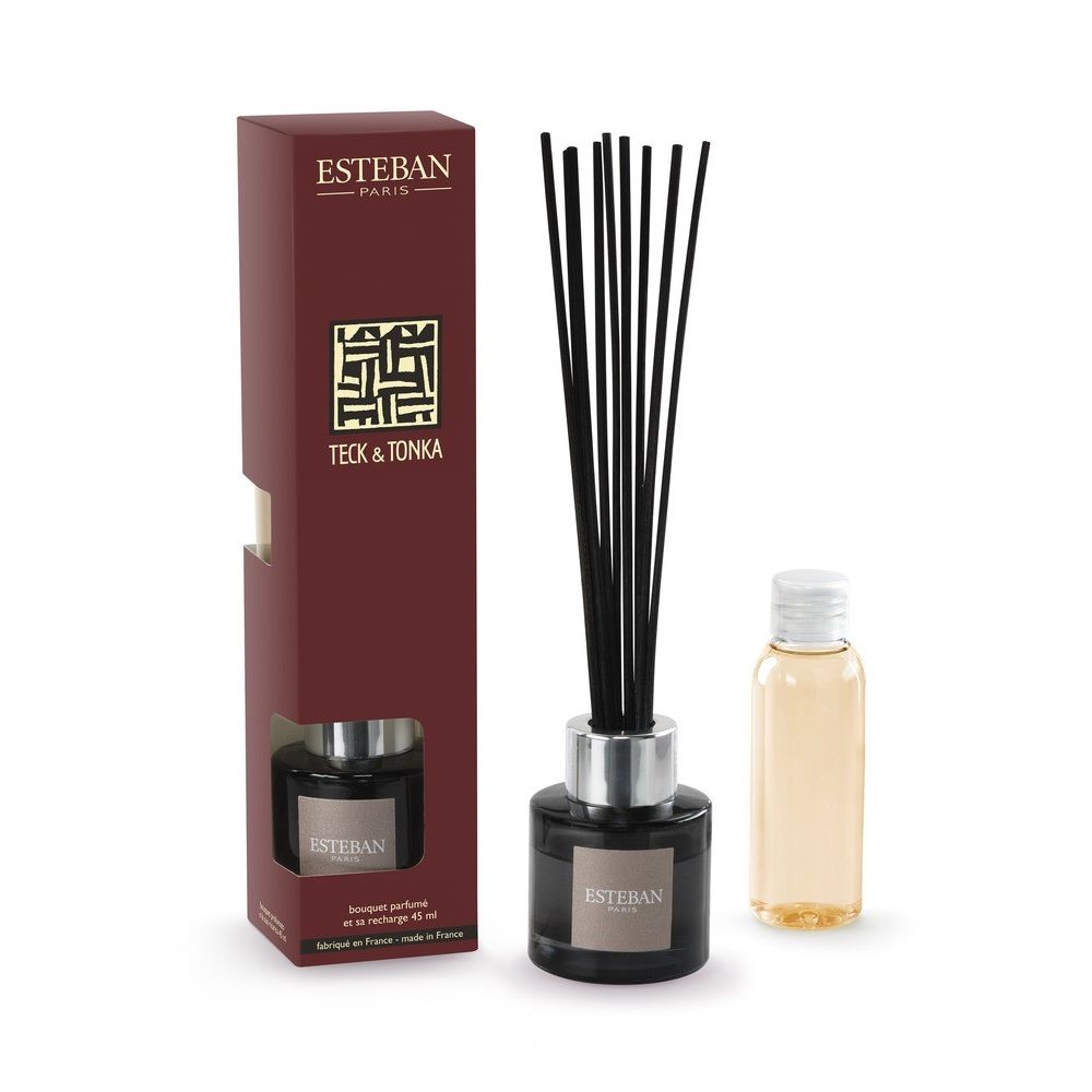 MINI DIFFUSORE A BASTONCINO BOUQUET E RICARICA 45ML TECK&TONKA