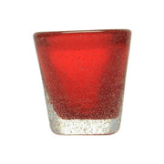 BICCHIERE SHOT ROSSO MEMENTO DI VETRO