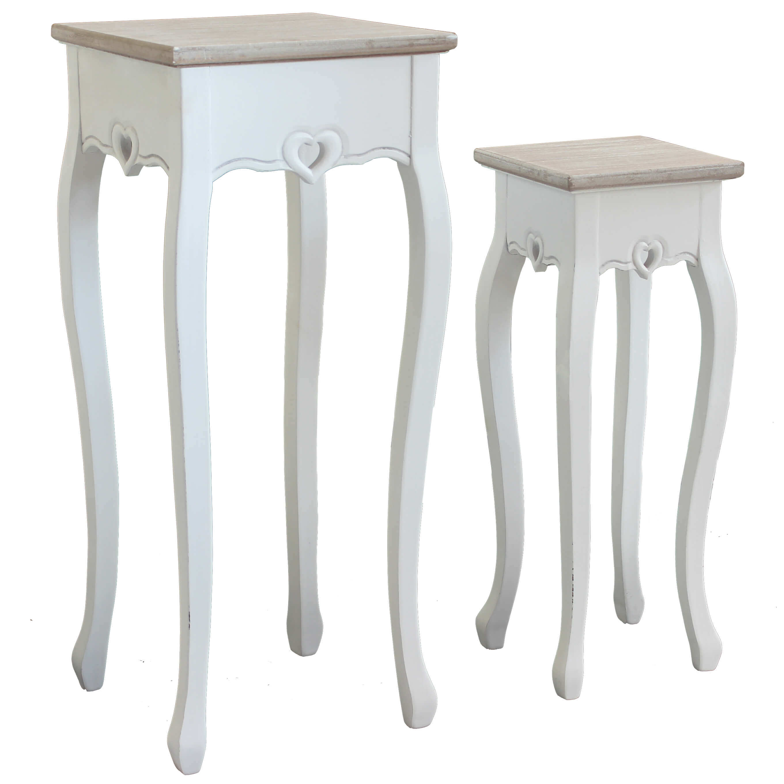 SET 2 TAVOLINI CUORE