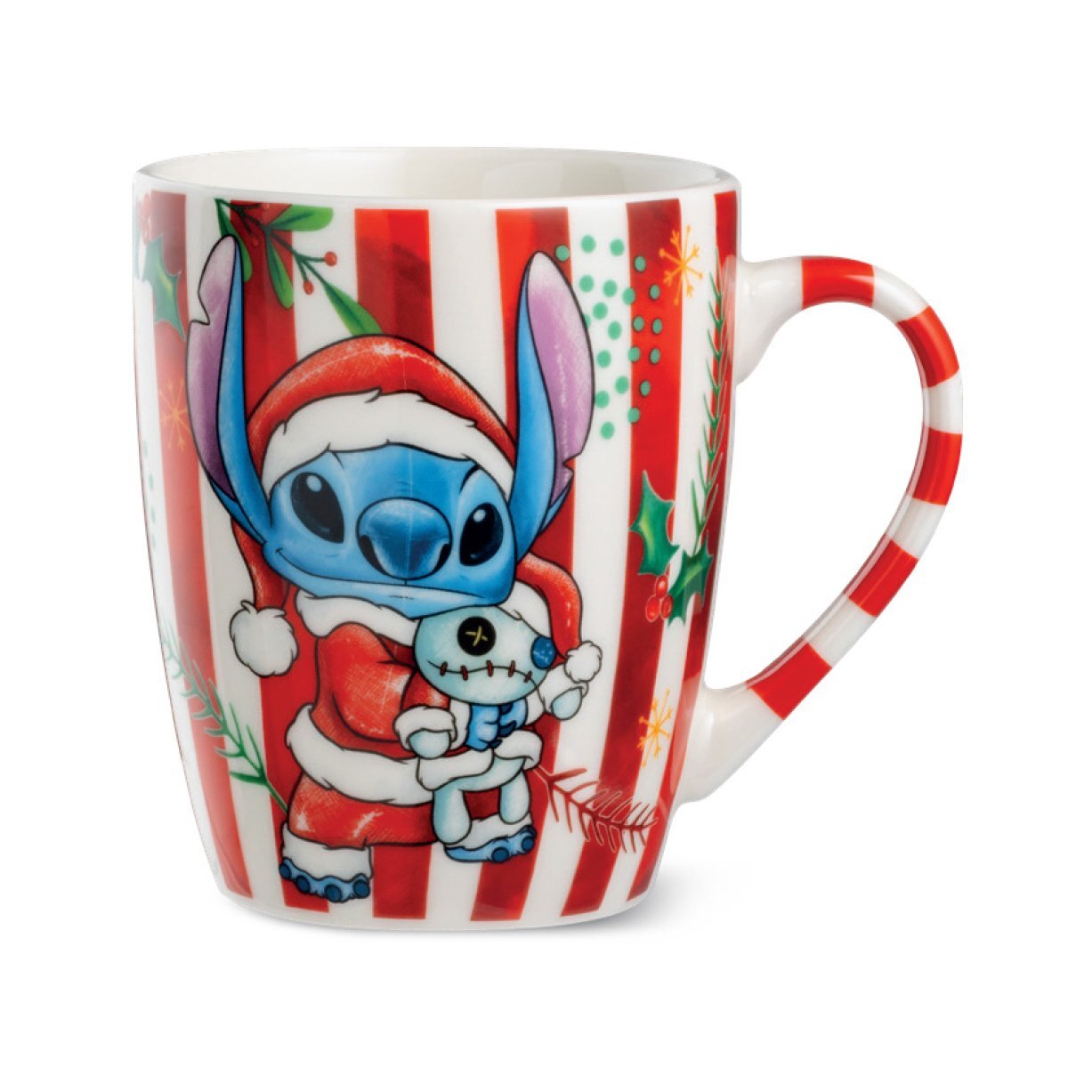 Tazza Stitch Natale Rossa 450ml Egan