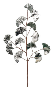 RAMO DECORATIVO GINKO PLATINO 80 CM