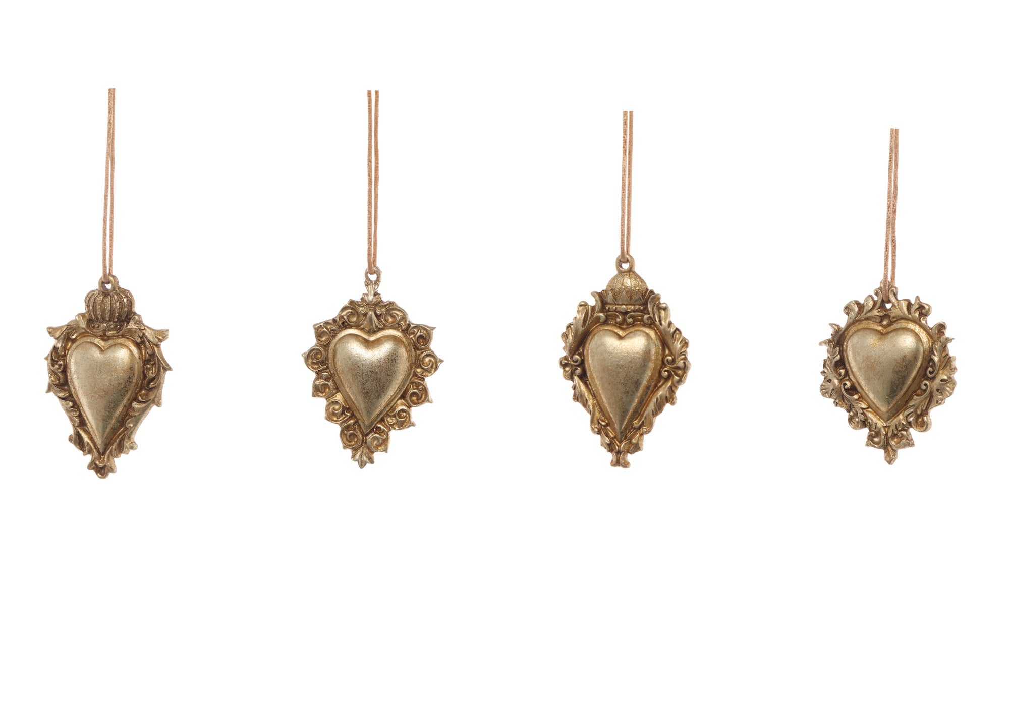 CUORE ORO APPENDIBILE IN RESINA 10CM ASSORTITO