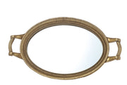 VASSOIO IN RESINA ORO 44X25X3,5CM