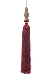 1 NAPPA DECORO PENDENTE BORDEAUX 9X9X50CM