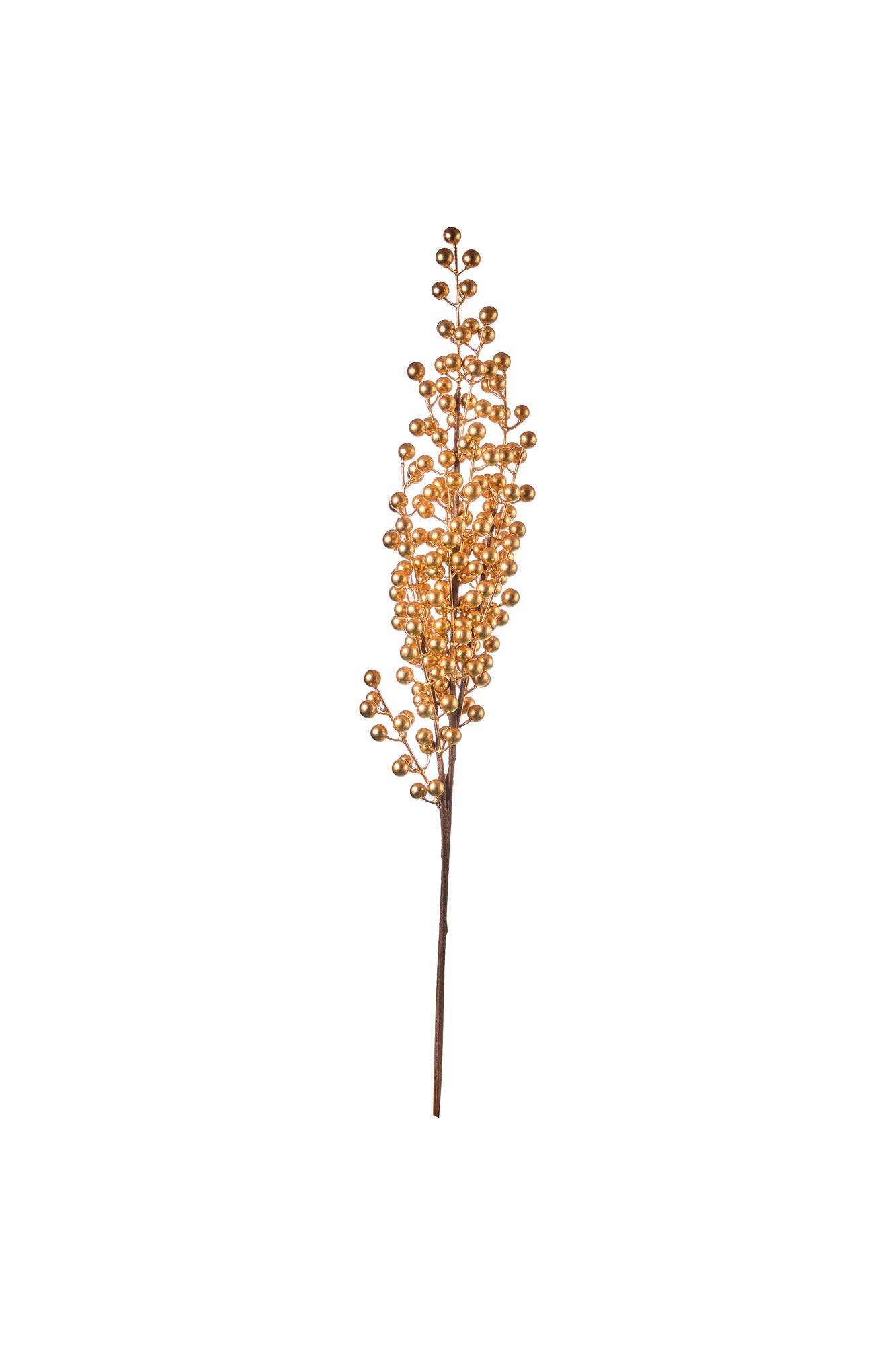 RAMETTO CON BACCHE ORO 88 CM
