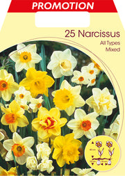 NARCISO ALL TYPES MIX (CONFEZIONE DA 25 BULBI)