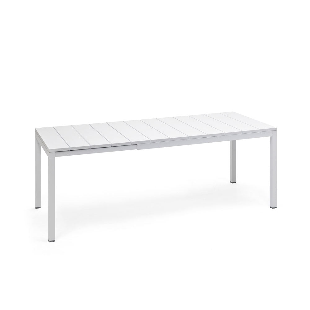 OFFERTA TAVOLO RIO ALLUNGABILE 140/210CM BIANCO +4 SEDIE DOGA GIALLO