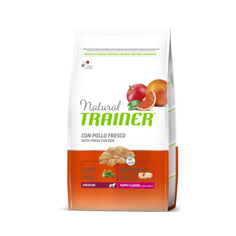 SACCO CROCCHETTE CANE NATURAL MEDIUM PUPPY&JUNIOR 3 KG