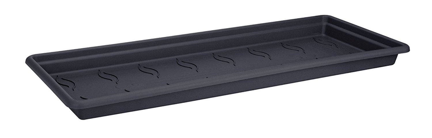 SOTTOVASO PER FIORIERE GREEN BASICS GARDEN XXL SAUC 100CM NERO