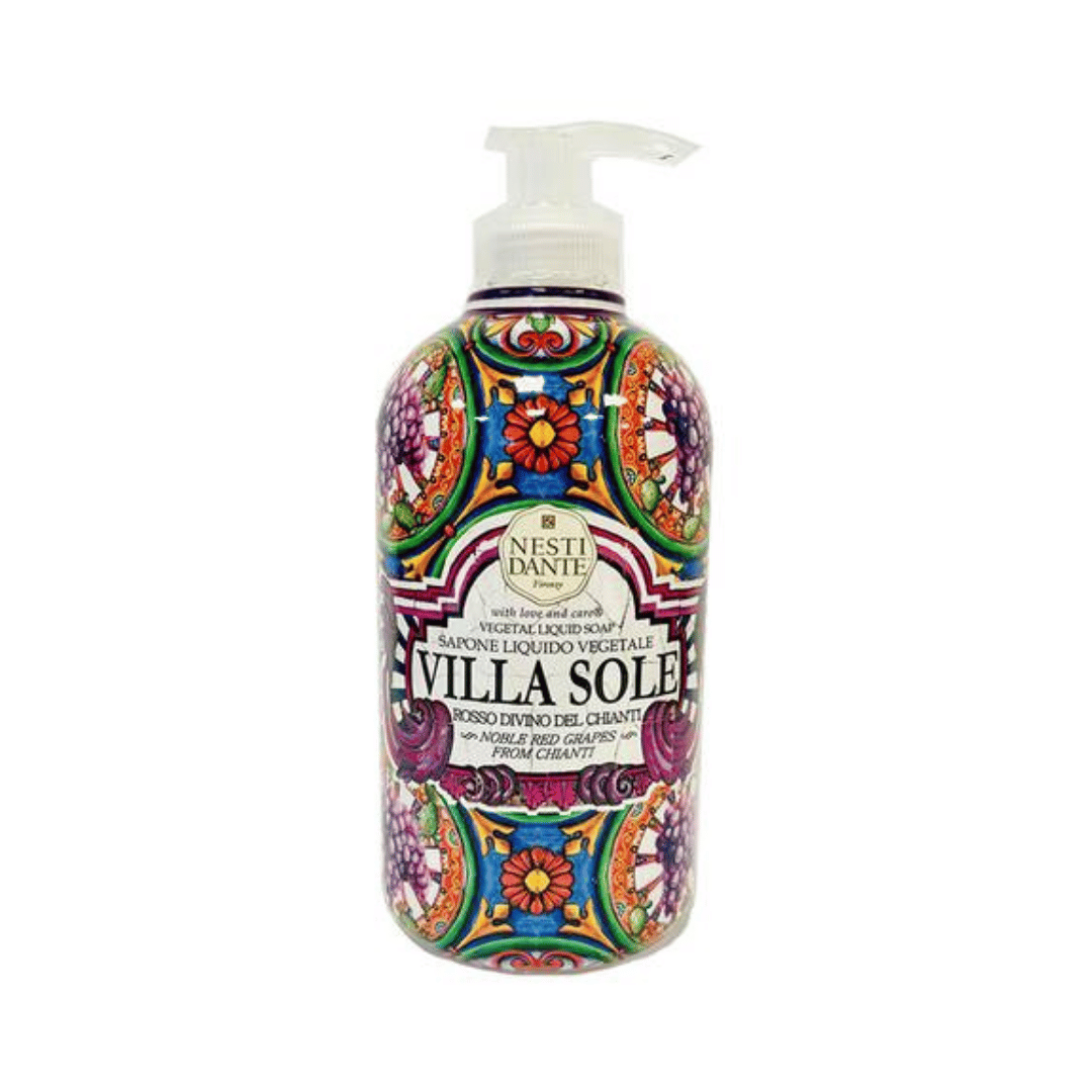 SAPONE LIQUIDO VEGETALE VILLA SOLE ROSSO DIVINO DEL CHIANTI 500ML