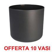 OFFERTA 10 VASO B.FOR SOFT ROUND 16CM ANTRACITE