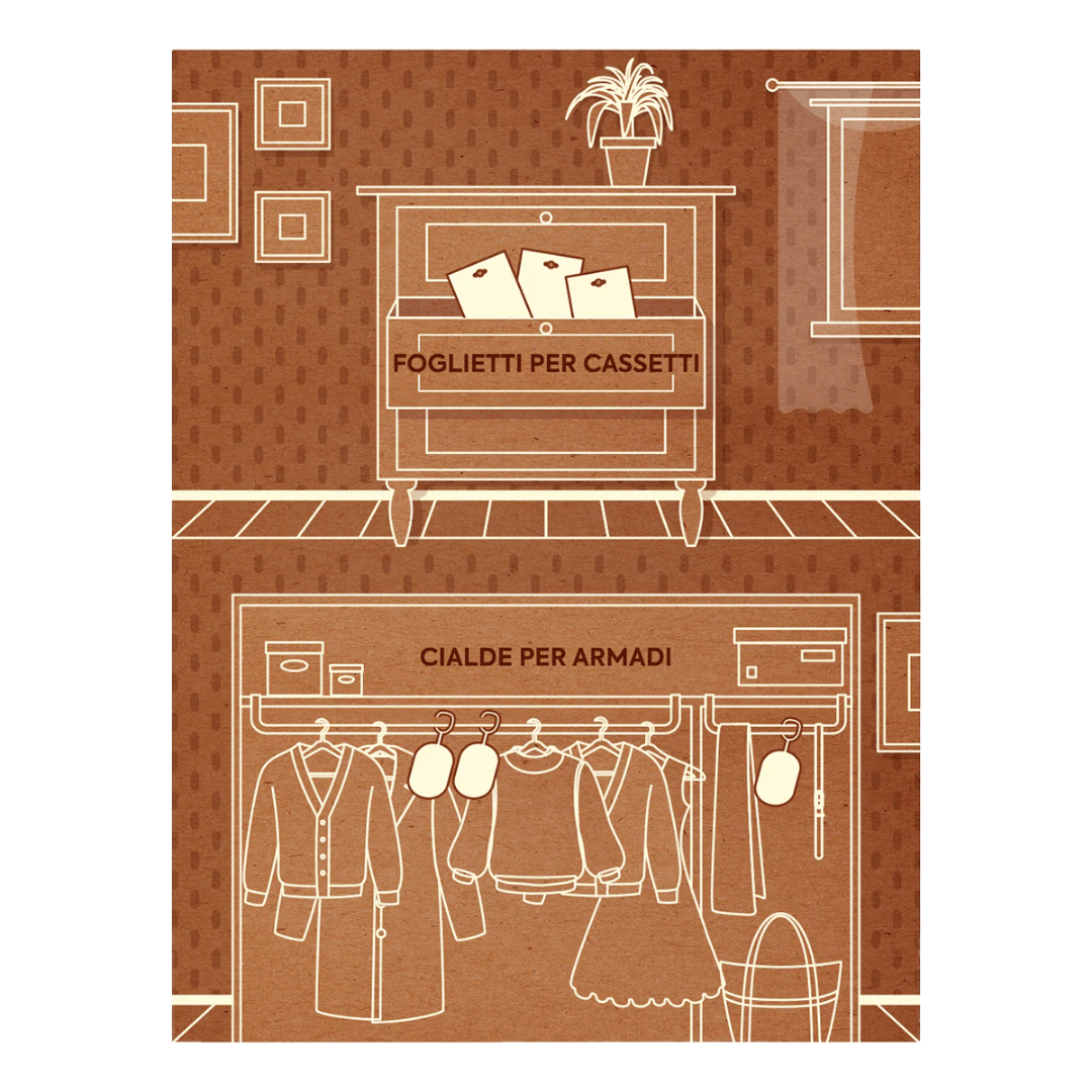 ANTITARME PROTEGGITESSUTI CIALDE MAGIC WOOD - 2 PEZZI